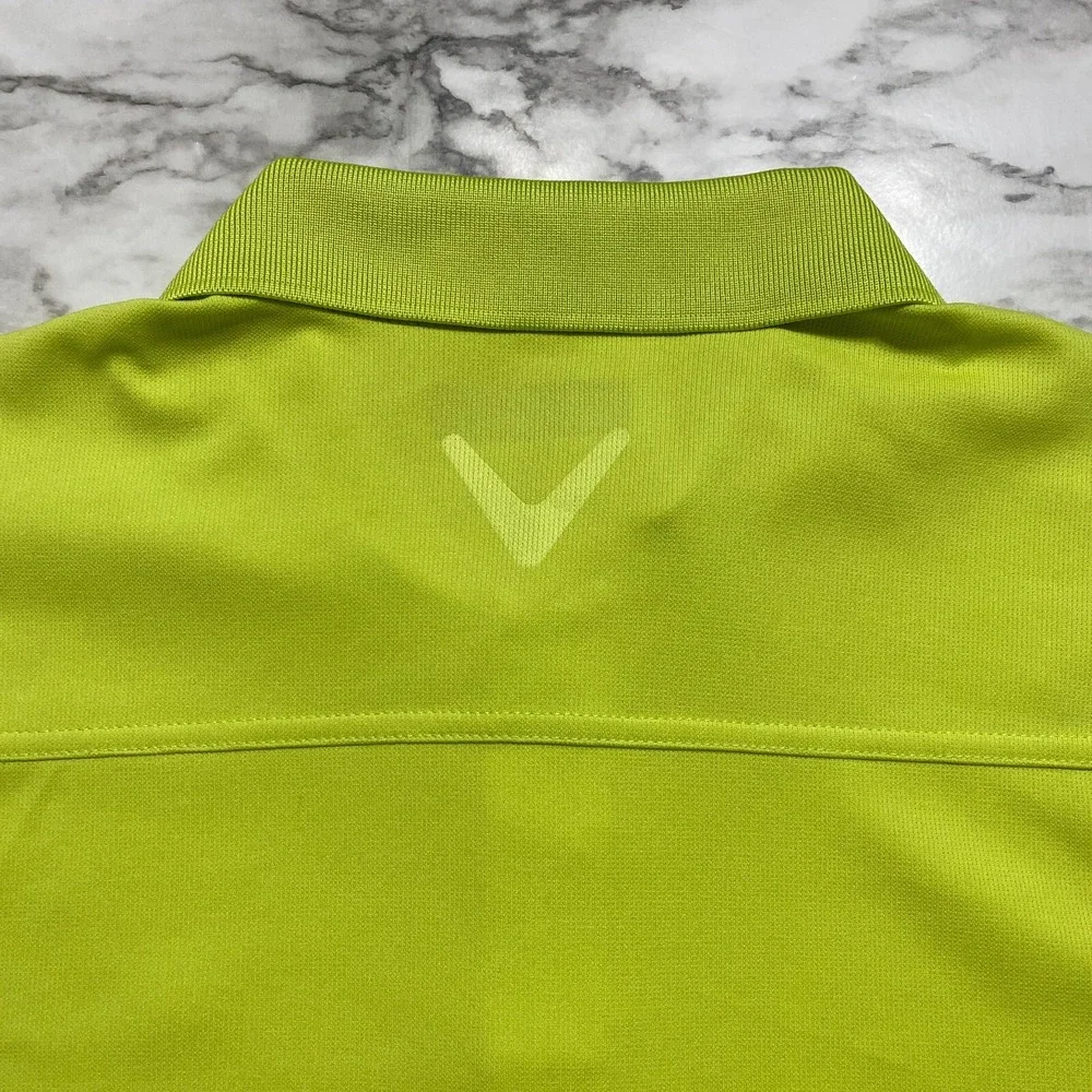Callaway Men's Golf Polo Shirt Size L Green Short Sleeve Emb Logo‎